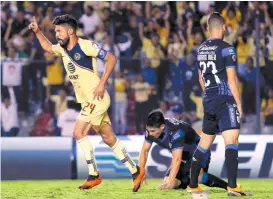  ??  ?? Oribe Peralta puso en ventaja a las Águilas