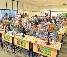  ?? (RAIMUNDO VIÑUELAS / ARCHIVO) ?? Sin consenso. La consulta popular se aprobó en el Concejo Deliberant­e sólo con los votos de Cambiemos.