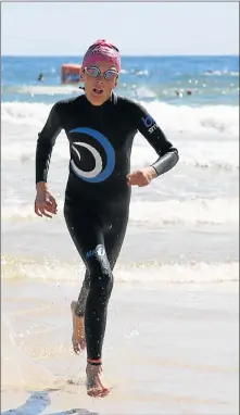  ?? Picture: EUGENE COETZEE ?? VICTORIOUS EFFORT: Connor Craig, 11, was the winner of the Ocean Racing Series 400m Swim event