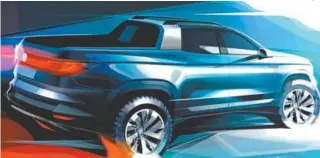  ?? DIVULGAÇÃO ?? Picape tem linhas parecidas com o visto no novo SUV compacto T-Cross, revelado na semana passada