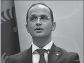  ??  ?? Ministri i Jashtëm, Ditmir Bushati