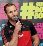  ??  ?? Crusaders No 8 Kieran Read.