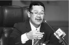  ??  ?? Zulkifli during a press conference in Kajang. — Bernama photo