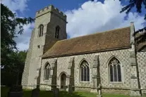  ??  ?? The restored Papworth St Agnes with its distinctiv­e stonework