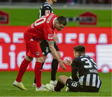  ?? Foto: Eibner/sascha Walther ?? Giftig und fair: Norman Theuerkauf sorgte gegen Borussia Mönchengla­dbach auf zwei Positionen für Stabilität in der Defensive des FCH. Tut es das noch ein Jahr länger?
