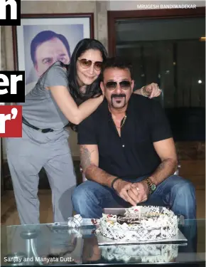  ??  ?? Sanjay and Manyata Dutt