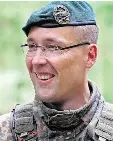  ?? FOTO: VEIT HENGST ?? Oberstleut­nant Georg Böhme ist Kommandeur des Bataillons in Marienberg.