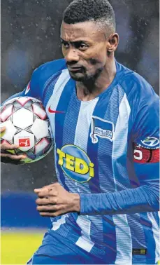  ?? FOTO: SOEREN STACHE/DPA ?? Wird Berlin wohl verlassen müssen: Salomon Kalou.