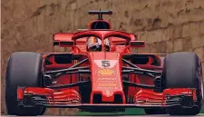  ?? EPA ?? Seb Vettel, 30 anni, 2° nel Mondiale a -4 da Hamilton, sulla SF71H