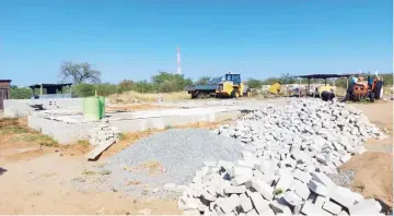  ?? ?? Civil works gather momentum at a site where the Beitbridge Municipali­ty is building a new clinic north of the town through Devolution Funds