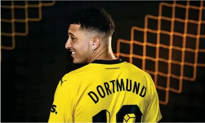  ?? ?? Jadon Sancho has joined Borussia Dortmund on loan from Manchester United. Photograph: @BVB/X