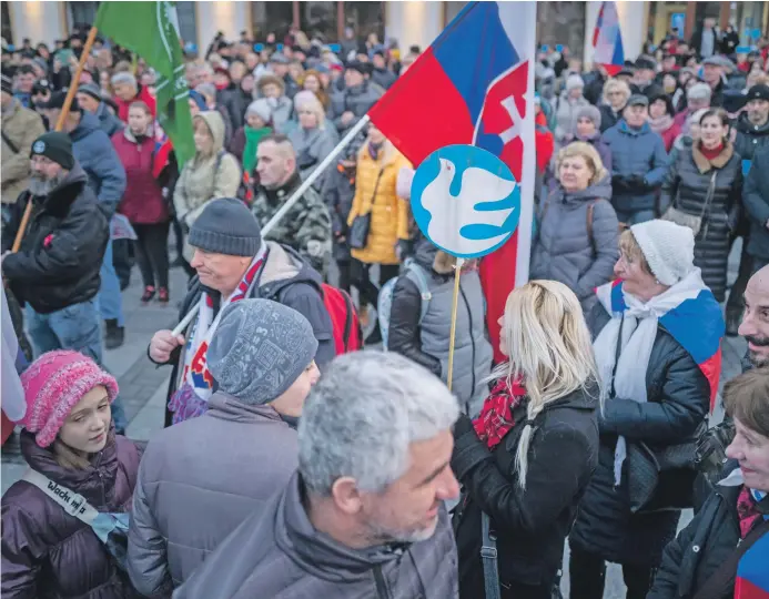  ?? ?? Protest v Pieštanoch.