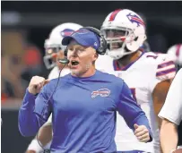  ?? JASON GETZ, USA TODAY SPORTS ?? Coach Sean McDermott has Buffalo leading the AFC East.