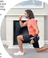  ??  ?? Joe Wicks during one of his home workouts