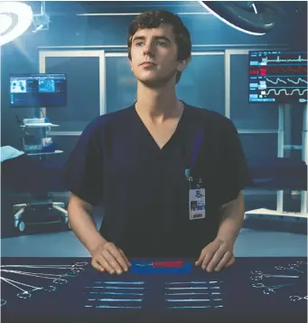  ?? CTV ?? “It would have felt wrong and I think we would have been doing a disservice to the real doctors ... if we didn't pay tribute to them,” The Good Doctor star Freddie Highmore says of the show's fourth season.