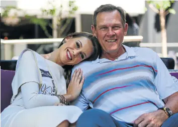  ?? Pictures: MOELETSI MABE ?? TEAM TOVEY: Miss SA finalist Jessica Tovey with her dad, former soccer star Neil Tovey