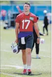  ?? ASSOCIATED PRESS FILE PHOTO ?? Buffalo Bills quarterbac­k Josh Allen may have up to eight new offensive starters around him.