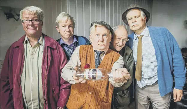  ??  ?? 0 Jack, Victor and the gang at the Clansman are nearing the end of the road as writers Ford Kiernan and Greg Hemphill revealthe show will be bowing out for good this year