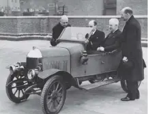  ??  ?? 0 The first Oxford bullnose two-seater car left the Morris Motors factory at Cowley, Oxford, on this day in 1913