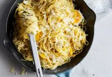  ?? ?? Spaghetti With Fried Eggs. Linda Xiao, © The New York Times Co.