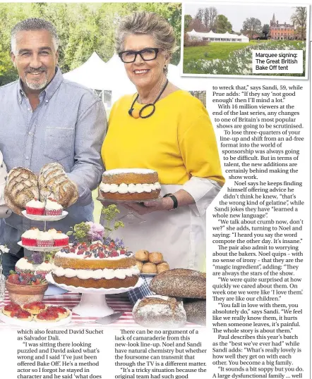  ??  ?? Marquee signing: The Great British Bake Off tent