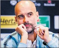  ??  ?? NEW BATTLES: Guardiola does not want to burn out