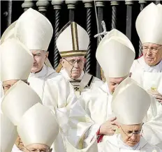  ?? DPA-BILD: MEDICHINI/BALK ?? Papst Franziskus steht wegen einer Äußerung zur Abtreibung in der Kritik.