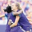  ?? CHARLES KING/STAFF PHOTO ?? Dani Weatherhol­t, right, earned an opportunit­y to start as a rookie in the Pride lineup.