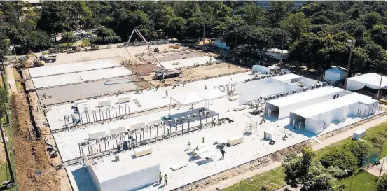  ?? WILTON JUNIOR / ESTADÃO - 2/4/2020 ?? Fiocruz. Hospital de campanha no Rio receberá pacientes da covid-19; expectativ­a é de que haja um pico de casos da doença no País até o fim deste mês