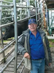  ??  ?? Third generation stock agent Chris Cameron’s Lardner yard has seen an uptick in business since the Warragul saleyards closed in December