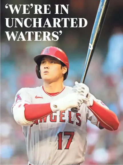  ?? MARK J. REBILAS/USA TODAY SPORTS ?? Shohei Ohtani will be the AL’s All-Star Game starting pitcher and leadoff DH on Tuesday.