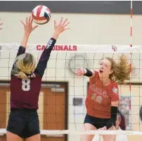  ?? DAVID GARRETT/SPECIAL TO THE MORNING CALL ?? Parkland’s All Reimer spikes the ball on Monday against Garnet Valley in a PIAA state semifinals at Upper Dublin High School. Garnet Valley defeated Parkland in four sets.