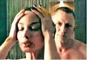  ??  ?? Viewers of 2012's Skyfall were not impressed with the way Daniel Craig's Bond sneaked into a shower naked to seduce his Bond girl, played by Bérénice Marlohe