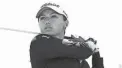  ?? JIM BOCHENEK/EPSON TOUR ?? Alexa Pano of Florida is an LPGA rookie this season after winning her tour card in Q-school last year.