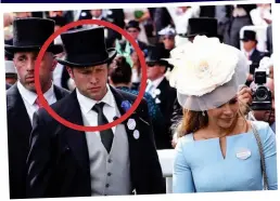  ??  ?? Affair: Princess Haya with bodyguard Russell Flowers circled
