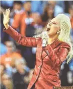  ?? THE ASSOCIATED PRESS/JAE C. HONG, FILE ?? Lady Gaga is reportedly planning a stunt during Super Bowl LI by performing from the roof of the stadium during the big game’s halftime show.