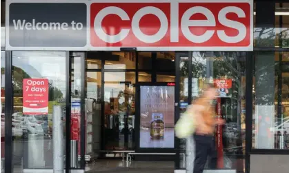  ?? Photograph: Asanka Ratnayake/Getty Images ?? Coles has reduced its cash withdrawal limit from $400 to $200 over fears about Armaguard.