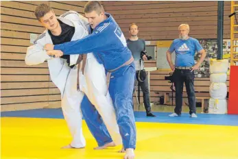  ?? SZ-FOTO: WAGNER ?? Die Udsilauri-Brüder Daniel und George gehören zu Deutschlan­ds Judo-Talenten.