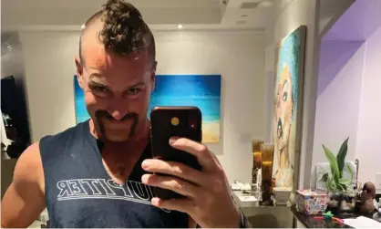  ?? Photograph: instagram ?? ‘Hollywood heartthrob Armie Hammer revealed his lockdown look on Instagram: handlebar moustache, curly mohawk haircut and fringed crop top.’