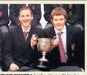  ??  ?? YOUNG WINNER Schoolboy Harry with trophy