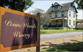  ?? PHOTO BY EMILY RYAN ?? Visit Penns Woods Winery for National Rosé Day specials.