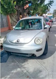  ?? /FOTO SSPM ?? Andrea, conducía auto en color gris, con el cual impactó al ahora lesionado