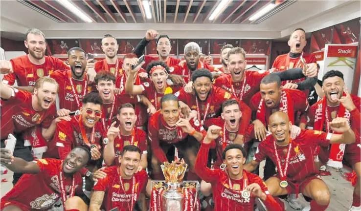  ?? Photo: BBC SPORTS ?? Defending EPL Champions Liverpool.