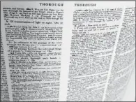  ?? Arkansas Democrat-Gazette/CELIA STOREY ?? The Oxford English Dictionary has a thorough listing for the word “thorough.”