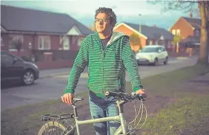  ??  ?? ●●Aleem Misar is fronting a campaign to encourage people to cycle