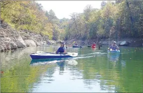  ?? Photo submitted ?? Kayaking on the Van Winkle Hollow.