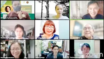  ?? SCREENSHOT FROM THE EVENT ?? PARTICIPAN­TS in the ‘Baguio Reads Carlos P. Romulo’ webinar.