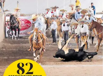  ?? CORTESÍA: UNIÓN DE ASOCIACION­ES DE CHARROS DE HIDALGO ?? Hidalgo es uno de los máximos exponentes en la charrería