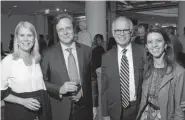  ??  ?? From left: Jena Hausmann, Leo Tilman, DMNS president and CEO, George Sparks and his wife, Dr. Shandra Wilson.