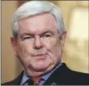  ?? PHOTO: GETTY IMAGES ?? Republican veteran: Newt Gingrich